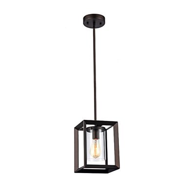IRONCLAD Industrial-style 1 Light Rubbed Bronze Ceiling Mini Pendant 7