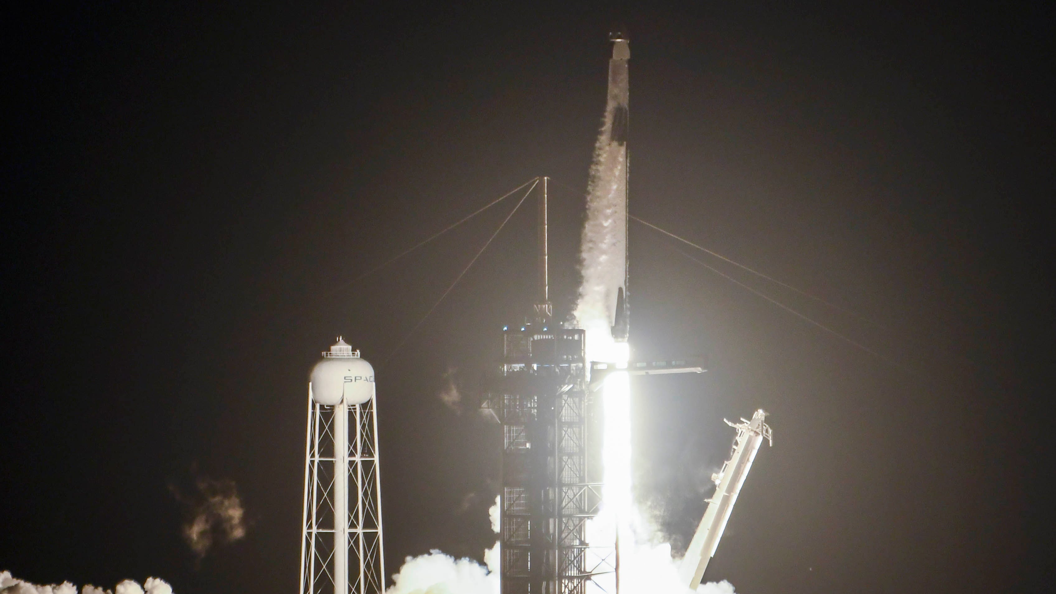 SpaceX's Falcon 9 rocket and Crew Dragon capsule l