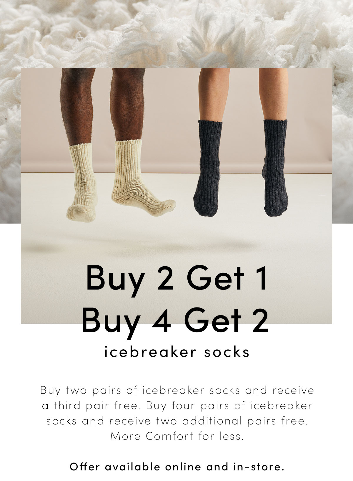 Socks - Buy 2, get 1