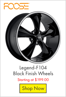 Foose Legend-F104 Black Finish Wheels - Starting at $199.00