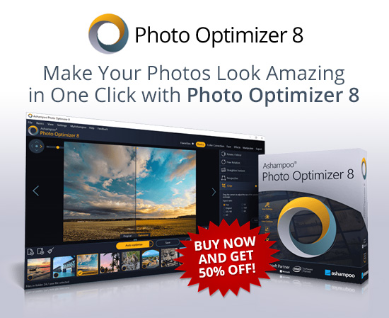 Make Your Photos Look Amazing in One Click
with Photo Optimizer 8