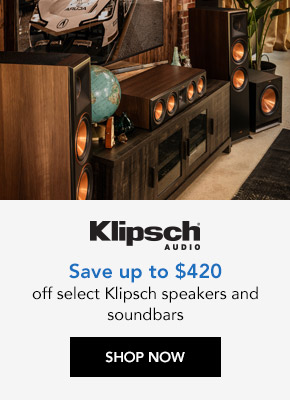 Save up to $420 off select Klipsch speakers and soundbars