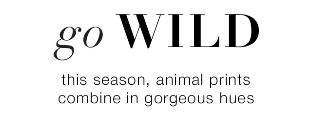 This season, animal prints combine in gorgeous hues