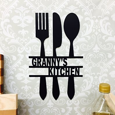 Personalized Kitchen Sign 14.5