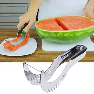 Wowzy Red And All Steel Watermelon Slicer And Cake Cutter