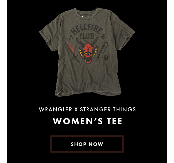Wrangler x Stranger Things. Women''s Tee SHOP NOW