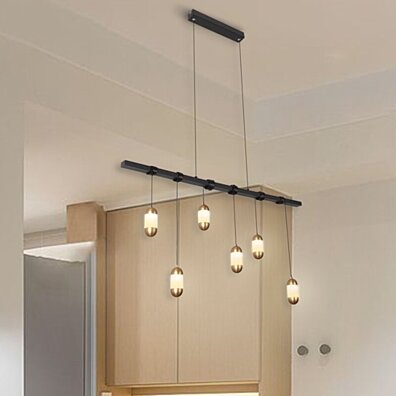 modern led Light Kitchen Island Linear LED Pendant led chandelier