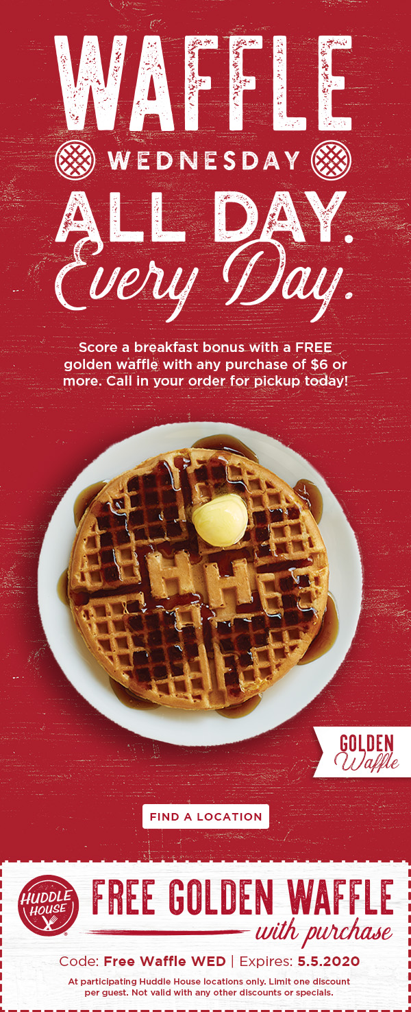 Get a free golden waffle with purchase