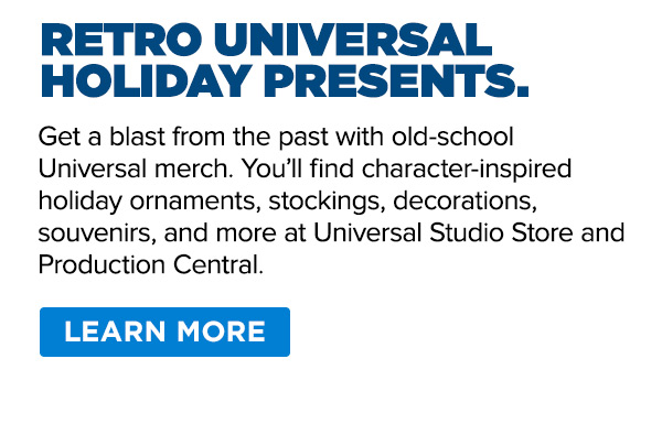 Get a blast from the past with old-school Universal merch.