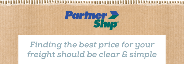 PartnerShip: Finding the best price for your freight should be clear and simple