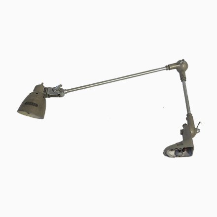 Image of Industrial German Metal Table Lamp from Pfaff, 1950s