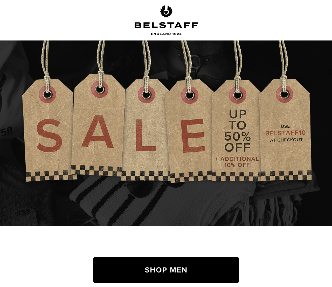 Use code BELSTAFF10 at checkout to get an extra 10% off sale styles.