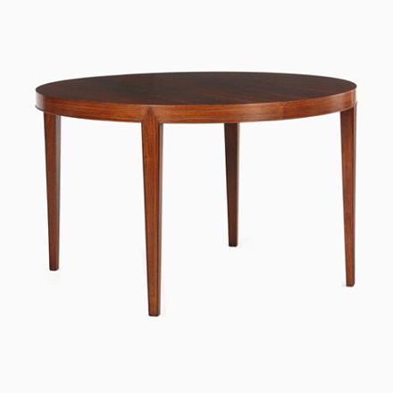 Image of Extendable Rosewood Dining Table by Severin Hansen Jr for Haslev M?belsnedkeri, 1950s