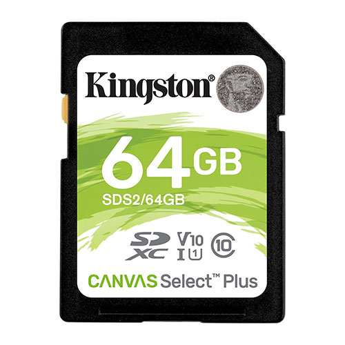 Kingston SDXC Memory Card UHS-I 4K 100MB/s 64GB - Only ?8.99