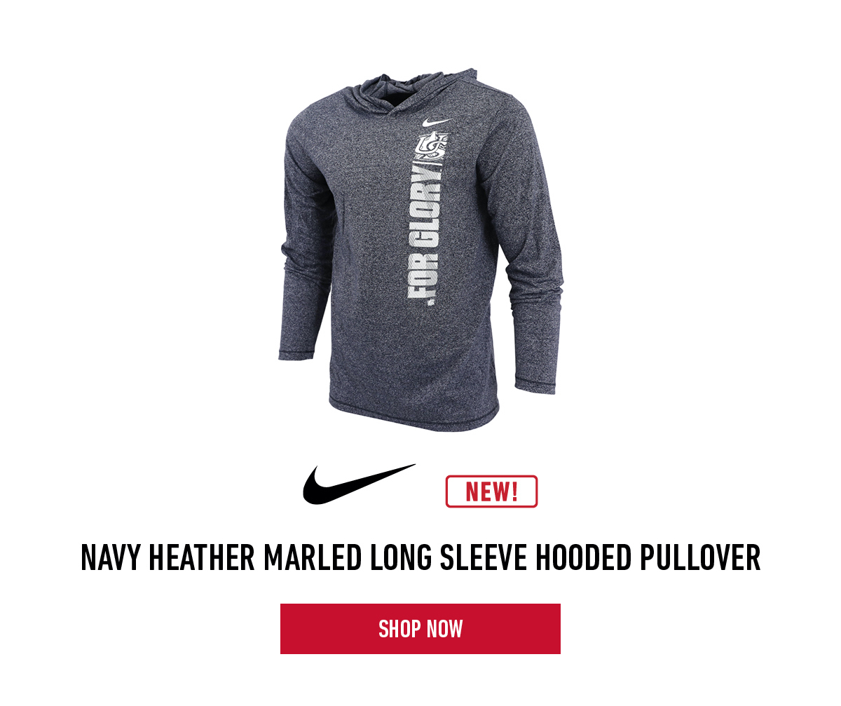 Nike Heather Marled Long Sleeve Hooded Pullover