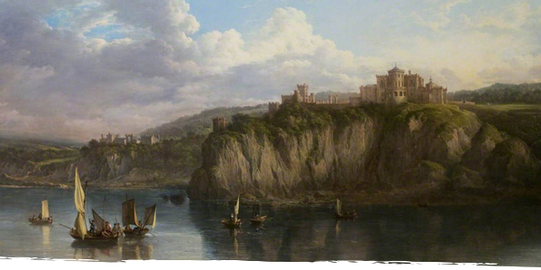 Culzean Castle from the sea, by Alexander Nasmyth, 1816