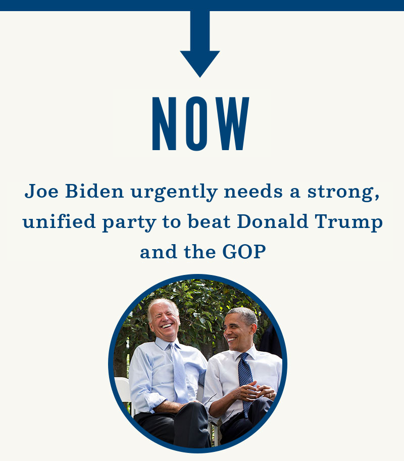 Now, Joe Biden urgently needs a strong, unified party to beat Donald Trump and the GOP
