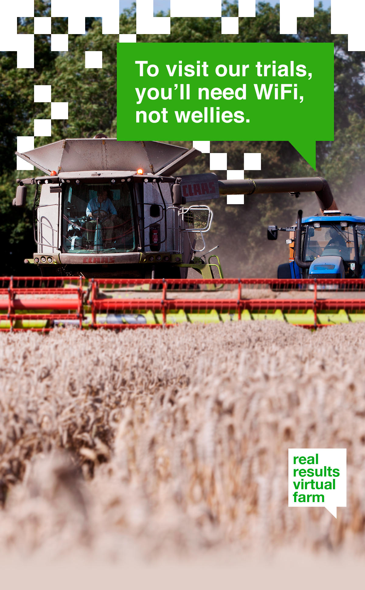 To visit our trials, you''ll nedd WiFi, not wellies