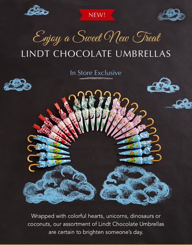 Lindt Chocolate Umbrellas
