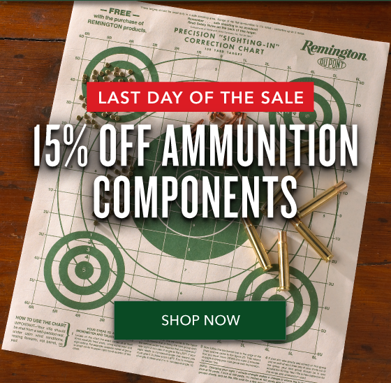 15% OFF Ammunition Components - Labor Day Sale