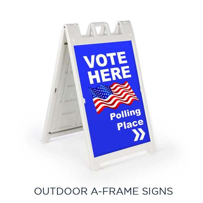 Outdoor A-Frame Sidewalk Signs