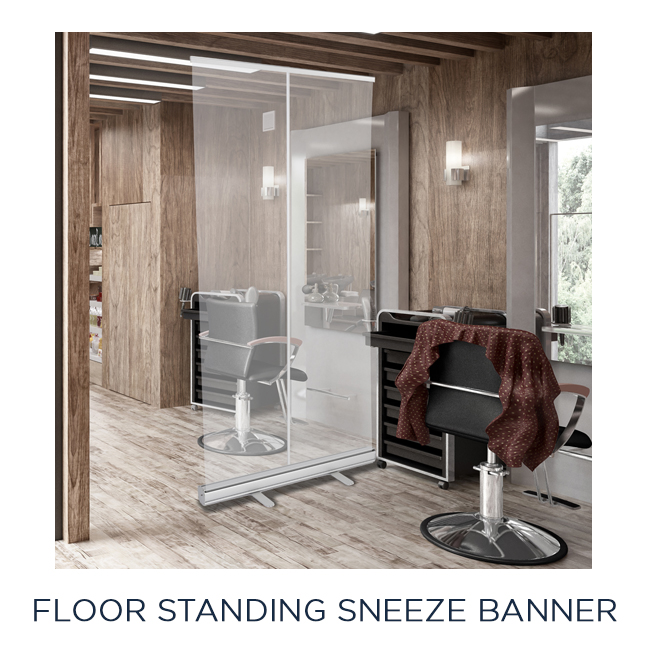 Floor Standing Sneeze Banner