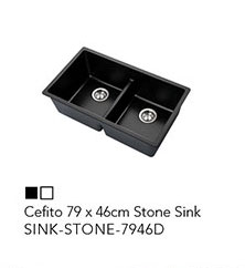 Cefito 79 x 46cm Stone Sink