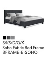 Artiss Soho Fabric Bed Frame