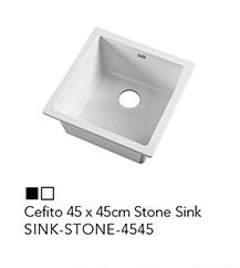 Cefito 45 x 45cm Stone Sink