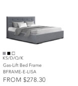 Gas-Lift Bed Frame