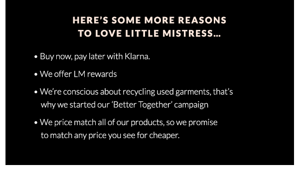 here''s some reasons to love little mistress