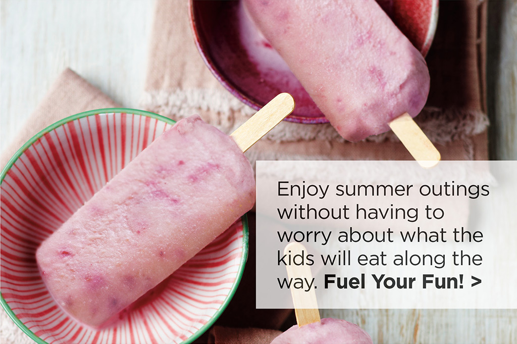 Enjoy summer outings without having to worry about what the kids will eat along the way. Fuel Your Fun! >