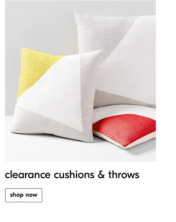 clearance cushions & throws