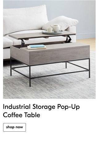 Industrial Storage Pop-Up Coffee Table