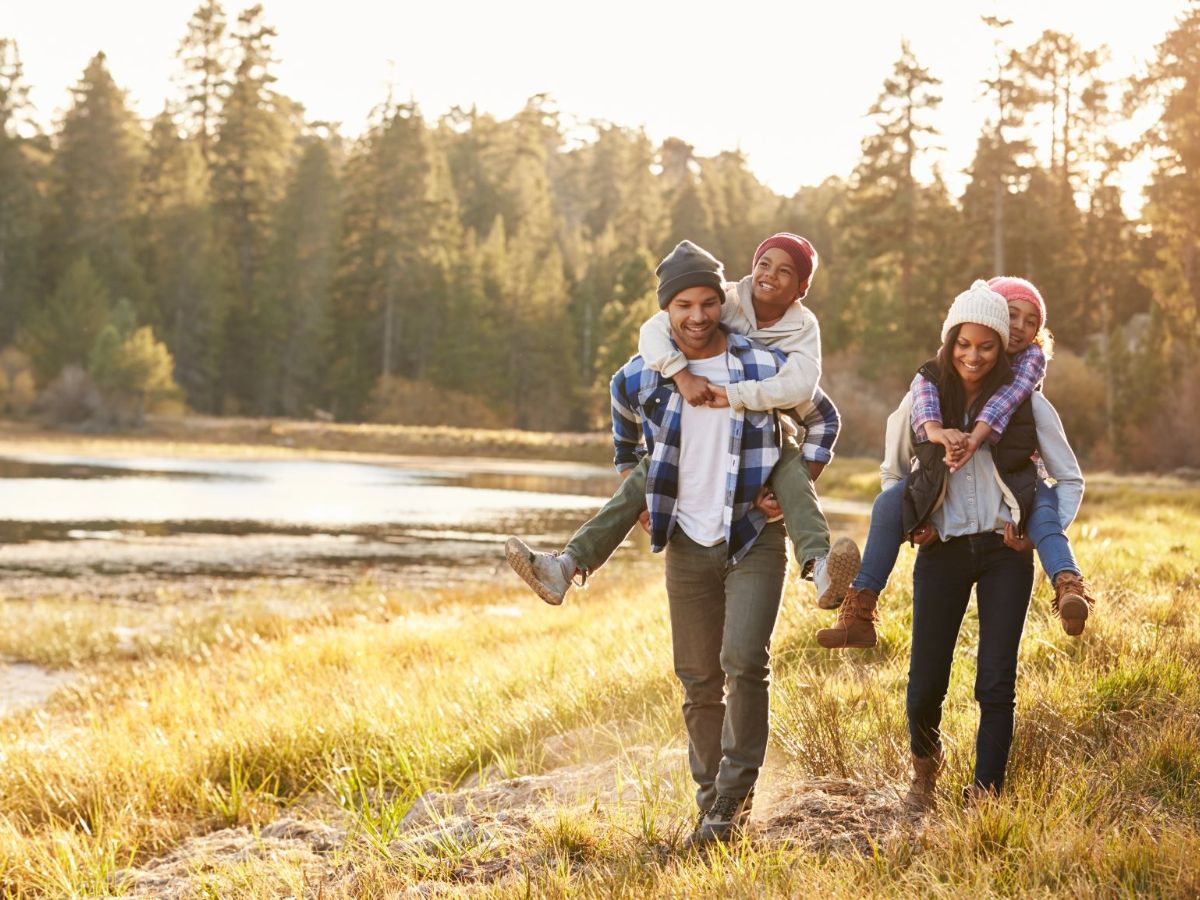 Family on a walk