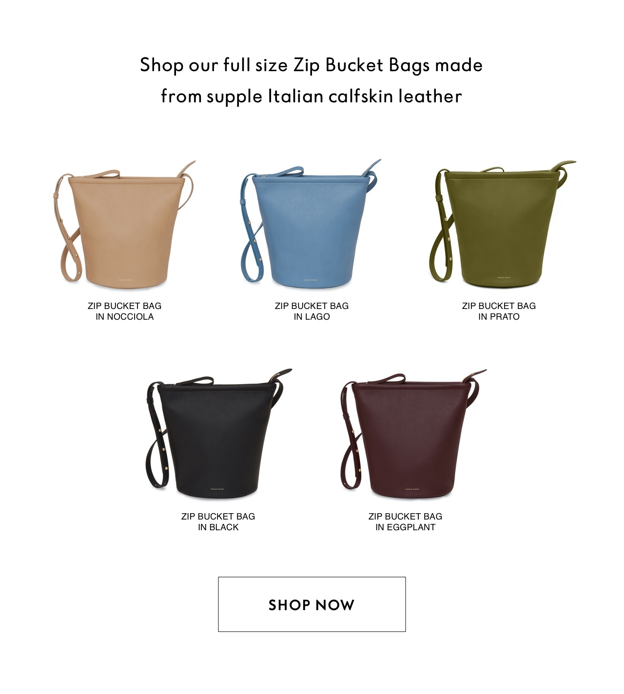 Shop the Zip Bucket Bag