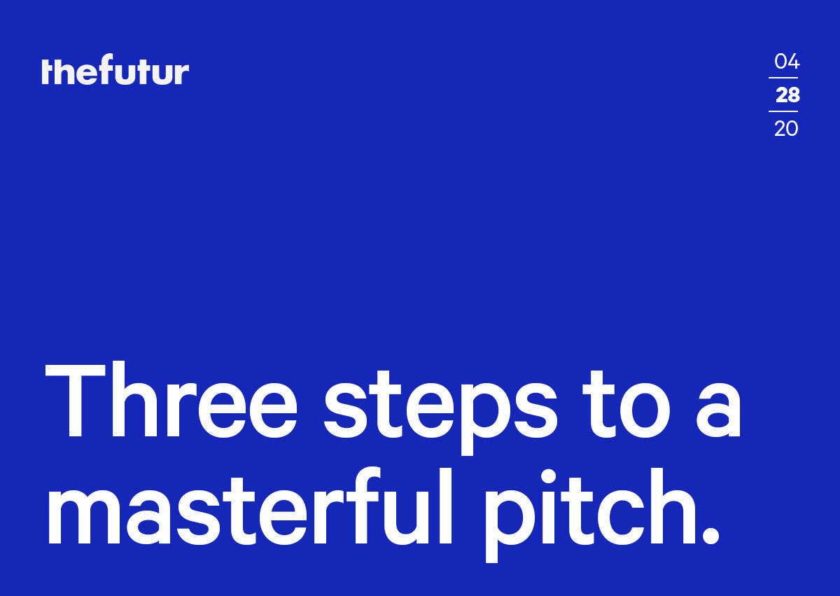 Three steps to a masterful pitch. Watch our latest video to learn to pitch like a pro.