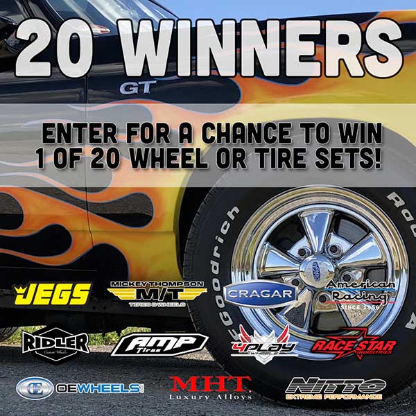 20 Winners - Enter the Wheel or Tire Give-Away