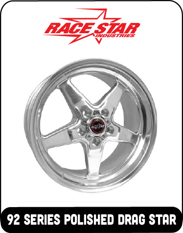 RaceStar 92 Series Drag Star Polished Wheels