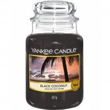 Black Coconut Large Jar Candle