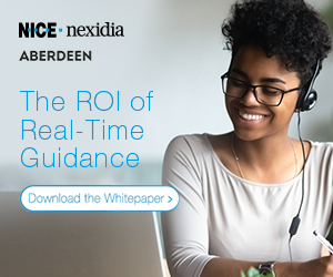 NICE nexidia ROI of Real-Time Agent Guidance advert