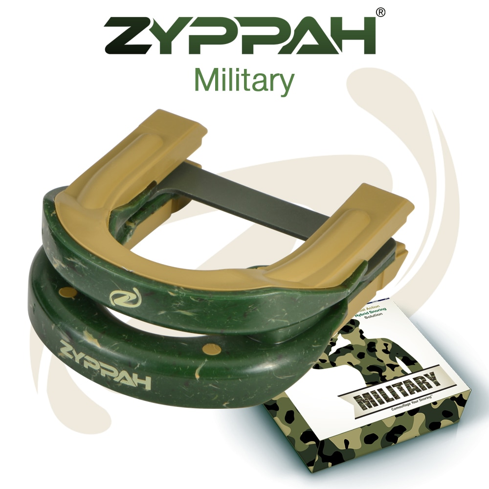 Image of Zyppah Military: Green Camouflage Hybrid Design - Guaranteed to Stop the Snoring