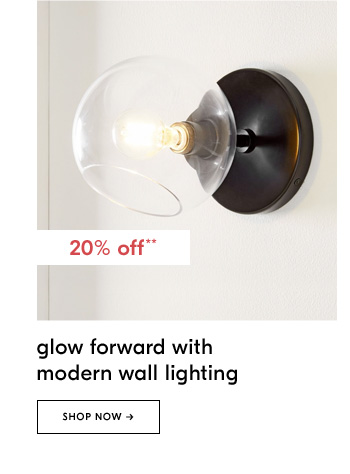 glow forward with modern wall lighting