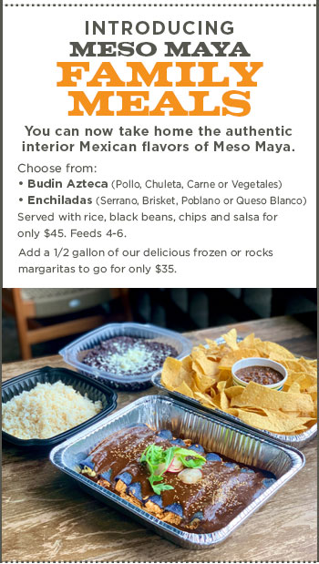 Family Meals For $45 Now Available