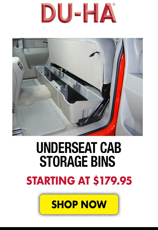 DU-HA Underseat Cab Storage Bins - Starting at $179.95