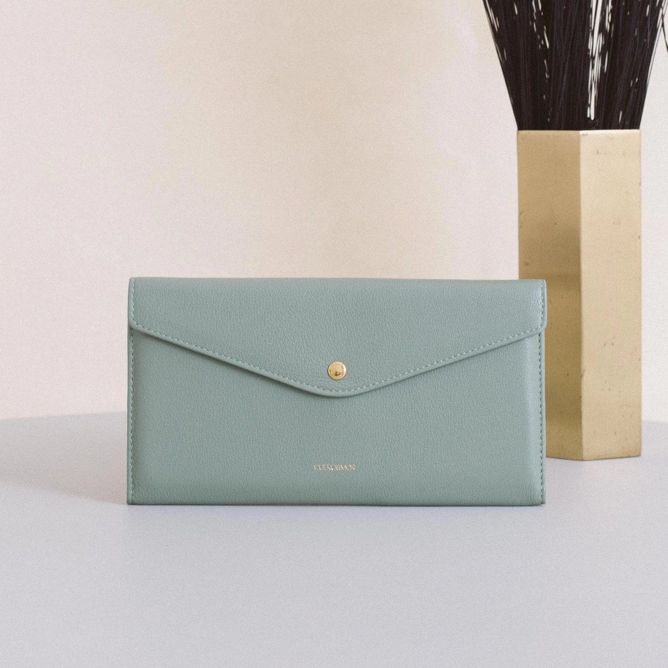 Large Edna Wallet - Dusty Green (ONLY 1)