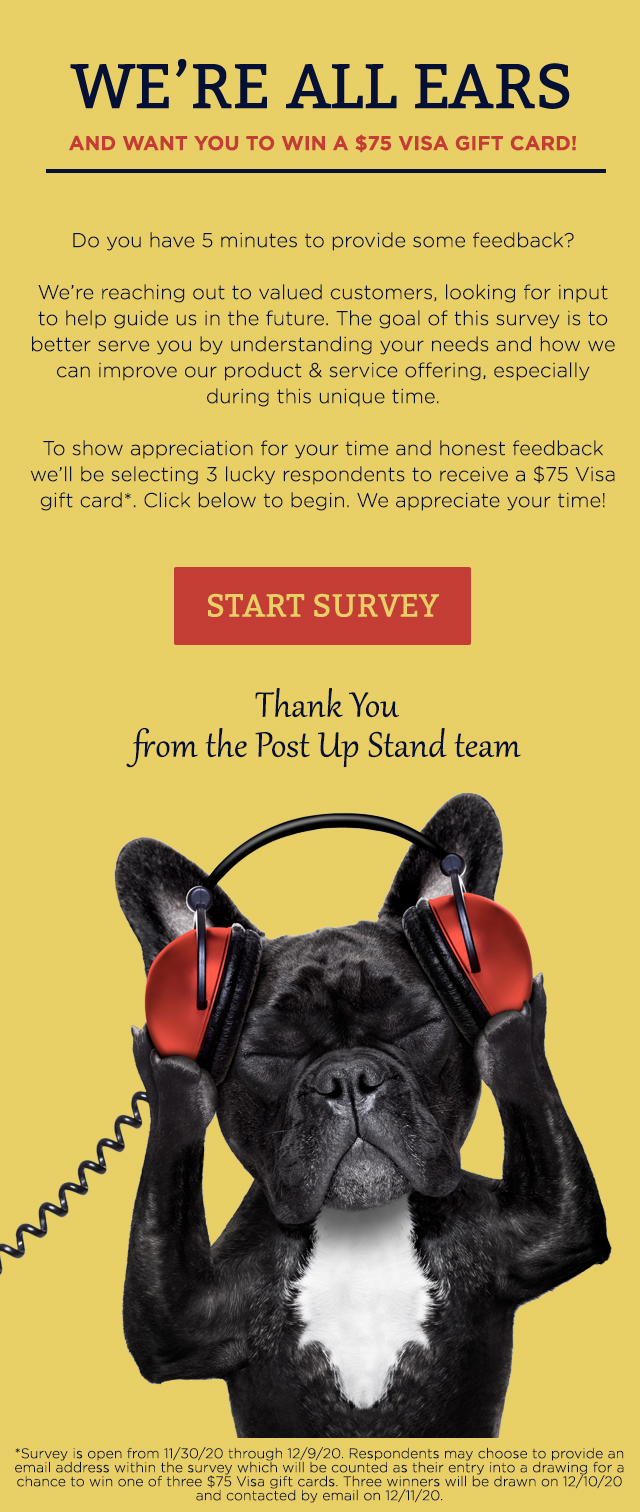 We''re All Ears & Want You To Win A $75 Visa Gift Card!
