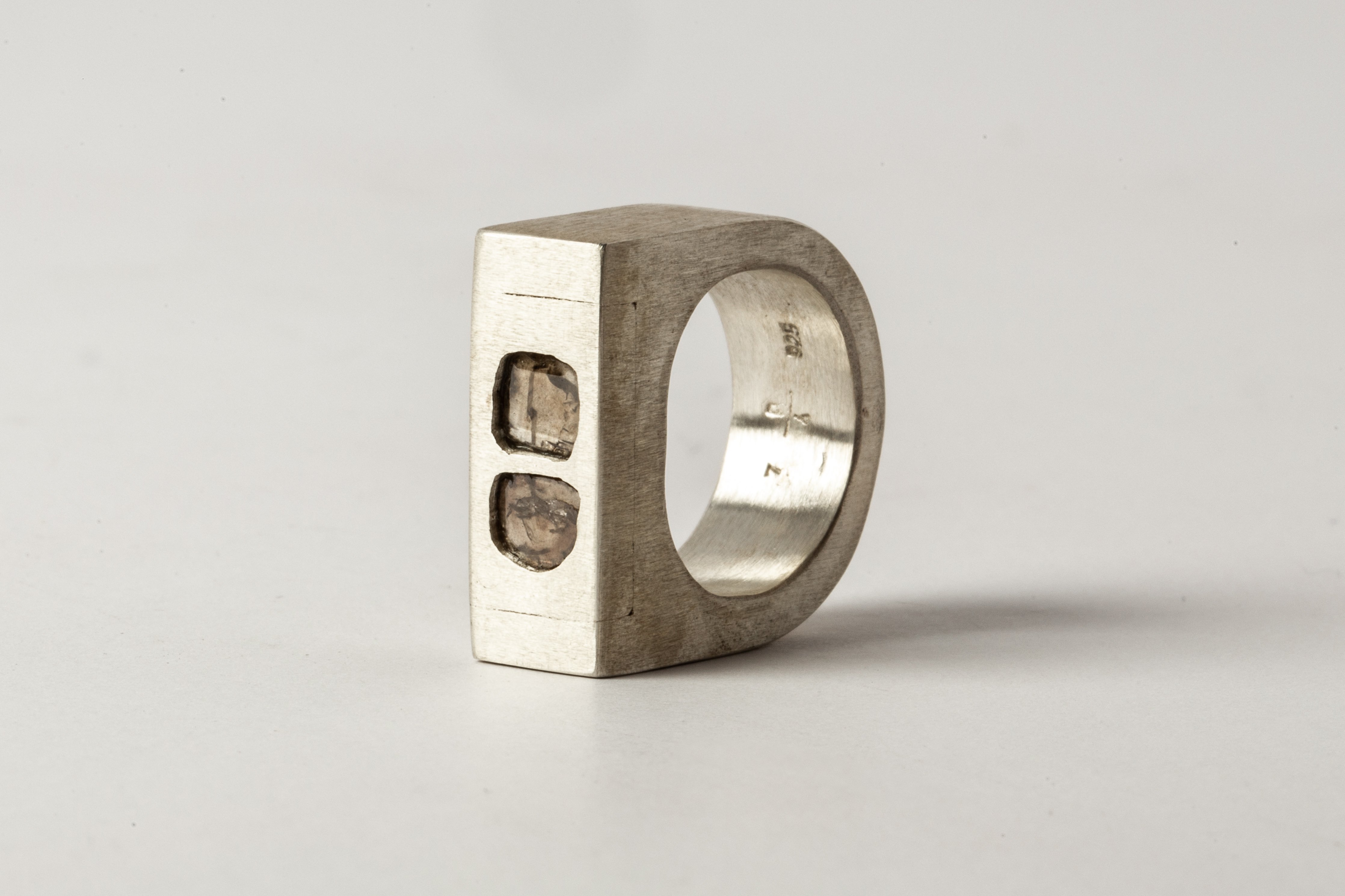 Plate Ring Single (0.6 CT, 2-Stone, 9mm, MA+DIA)