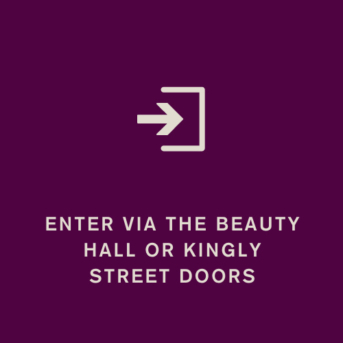 Enter via the Beauty Hall