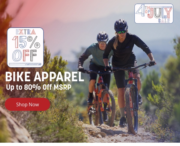 Bike Apparel up to 80% Off